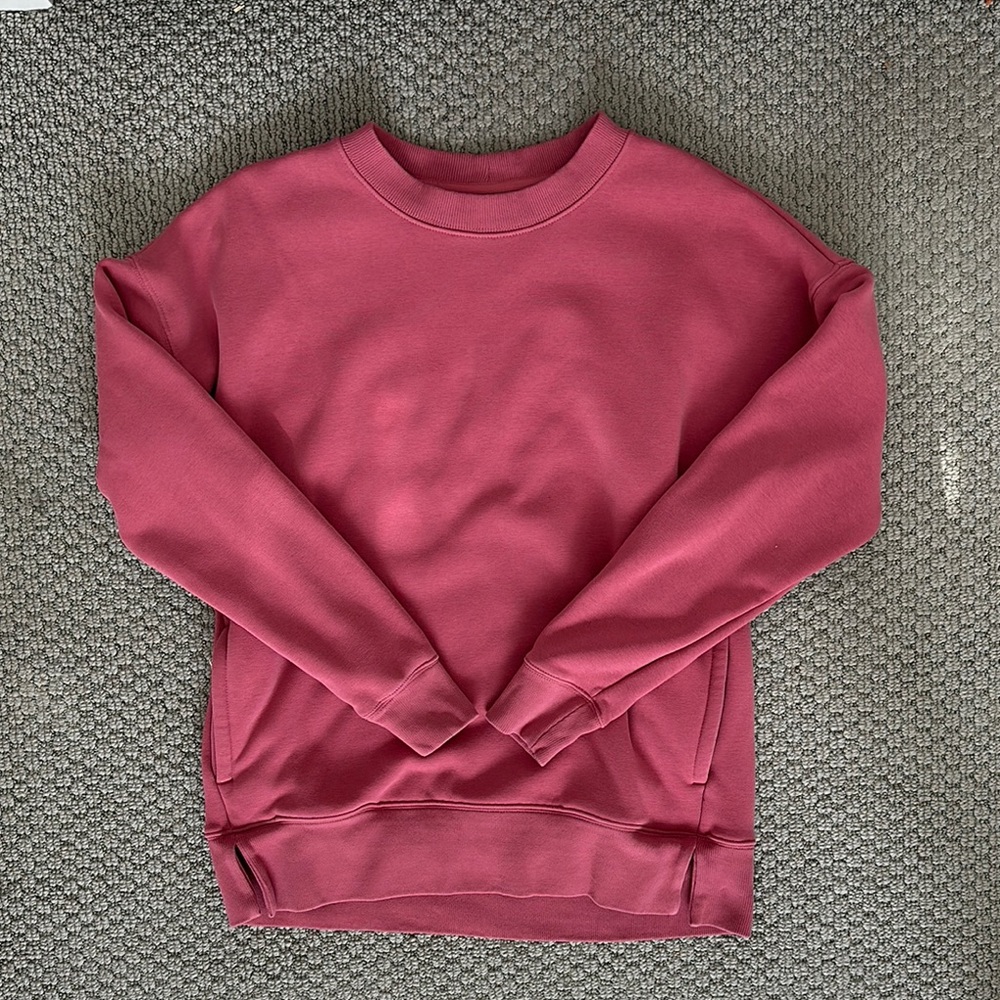 Zella Pink Crewneck Sweatshirt Casual Comfort
